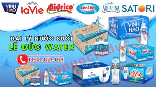 Đại lý nước suối đóng chai Lê Đức