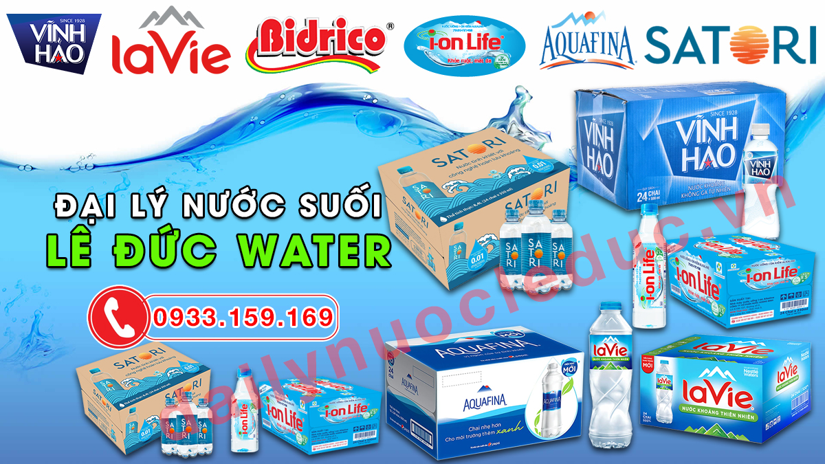 Đại lý nước suối đóng chai Lê Đức