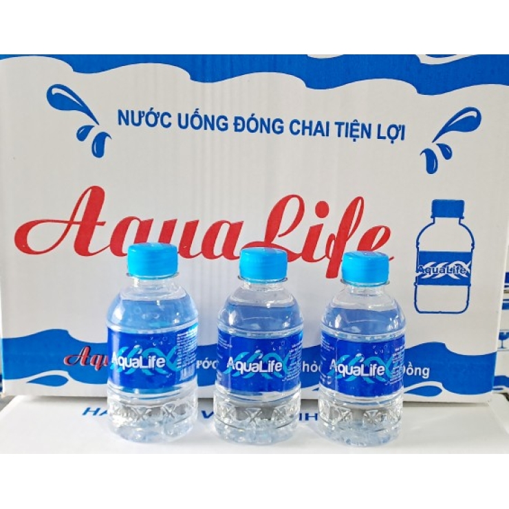 Thùng nước suối chai nhỏ AquaLife 250ml