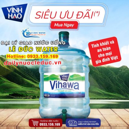 Nước tinh khiết Vihawa chính hãng Vĩnh Hảo