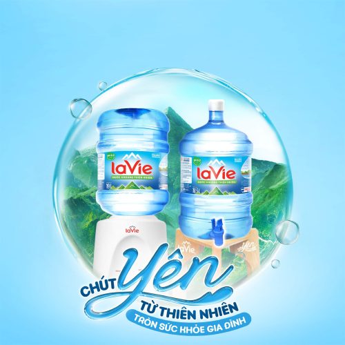 Nước bình LaVie 19L chính hãng giá tốt tại Lê Đức Water