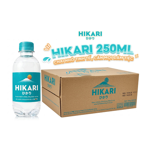 Hikari-chai-250ml Nước suối chai nhỏ Hikari 250ml